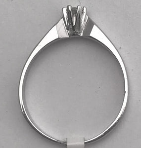 Weißgold Solitärring