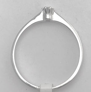 Weißgold Solitärring