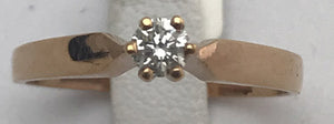 Rotgold Solitärring