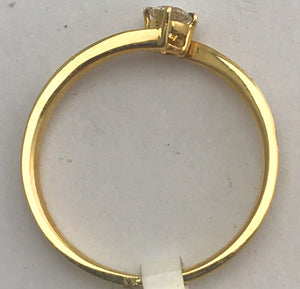 Gelbgold Solitärring 18 Karat
