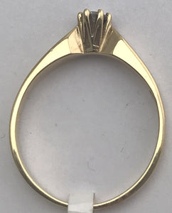 Gelbgold Solitärring
